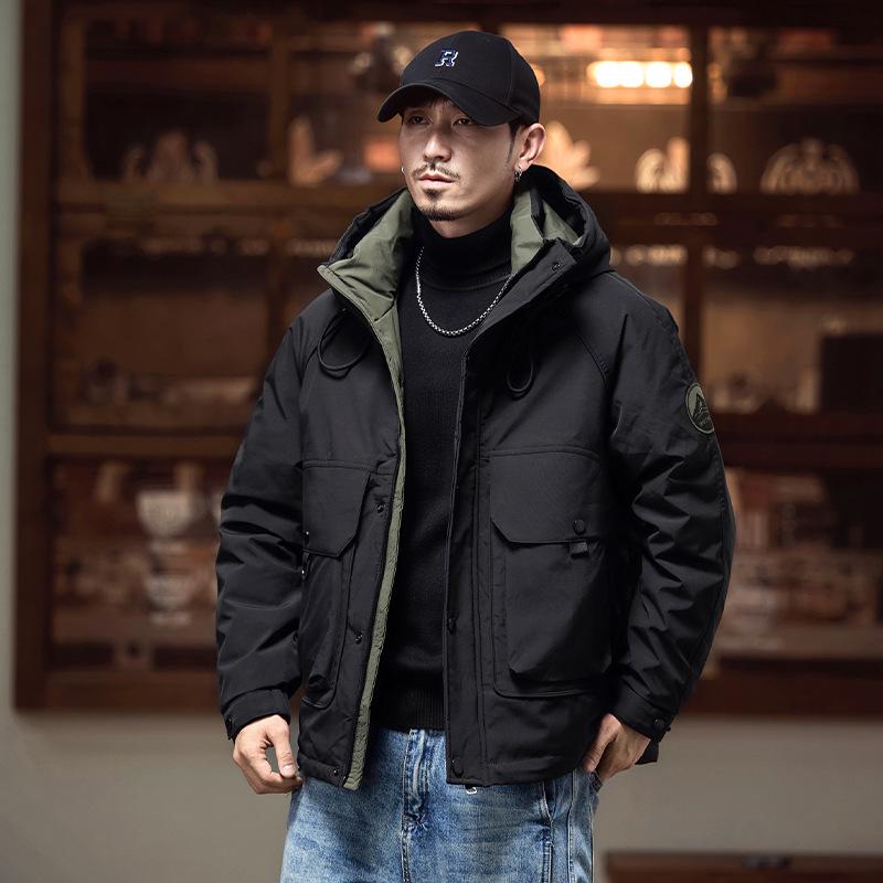 2025 Winter Men's Retro Down Workwear Jacket - Trendy American Style