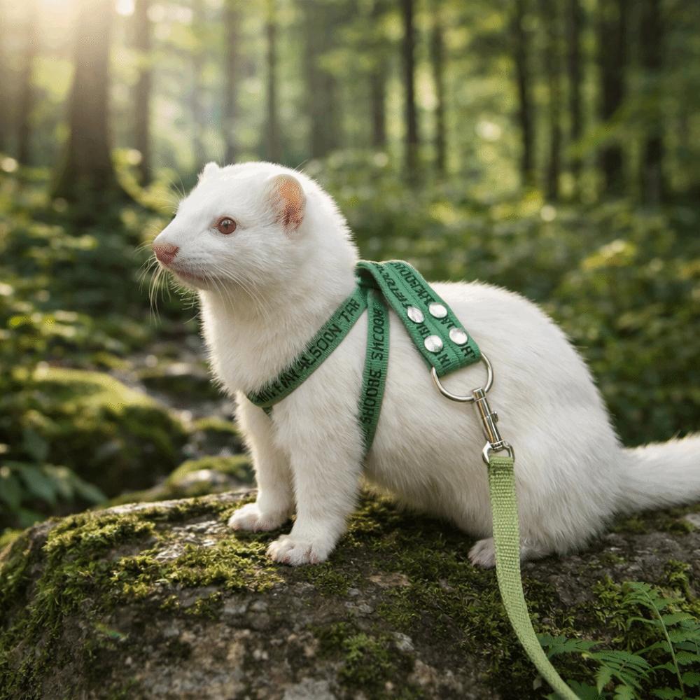 Soft Guinea Pig Harness Escape Proof Ferret Harness Leash Rabbit Towing Rope  Outdoor Walking