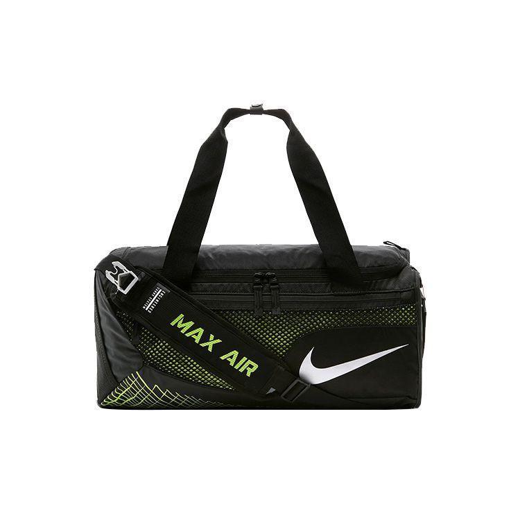 

Nike Large Capacity Travel Sports Air Cushion Shoulder Strap Polyester Bucket Bag Handheld Crossbody Gym Bag Men Bags Black BA5478-010 Black }