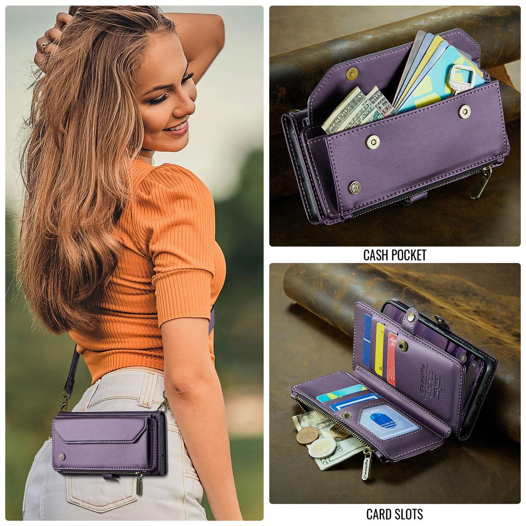 Crossbody Cards Solt Zipper Wallet Leather Case for Google Pixel 11 XL 10 Pro 9 8 10A 9A 7A Bag Pocket Lanyard Shockproof Cover