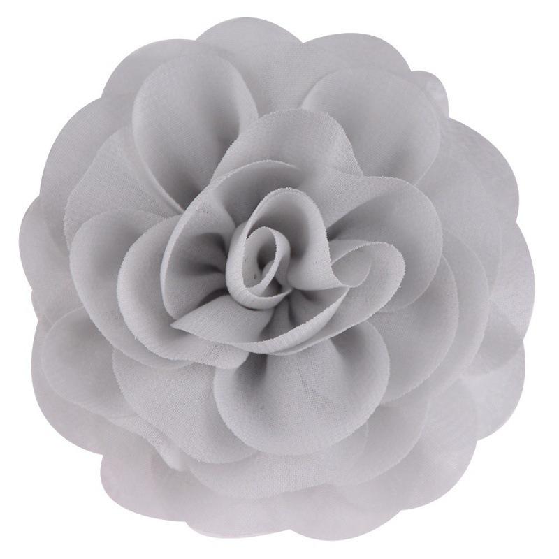8cm Handmade Pearl Chiffon Rose Flower for Shoes, Hats, Clothing, and Headwear Accessories