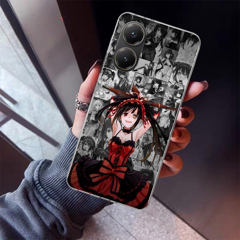 Date A Live Tokisaki Kurumi Phone Case For Xiaomi Poco X5 X6 X7 Pro F7 Ultra M7 Redmi 15C 15 13C 13 12C 12 10 10C 10A 9 9C 9T 9A
