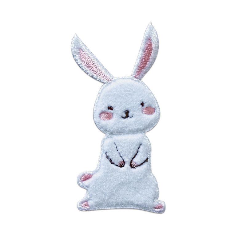Three Loves Cloth Stickers, Cute Rabbit Clothes, Decorative Patterns, Pants, Bags, Holes, Cloth Patches, Embroidery Repair Subsidies