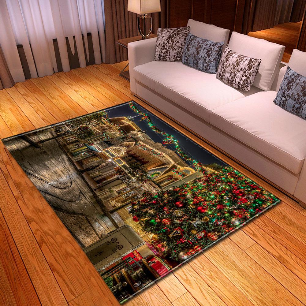 Christmas Living Room Floor Mat Bedroom Dining Room Carpet Carpet Doormat