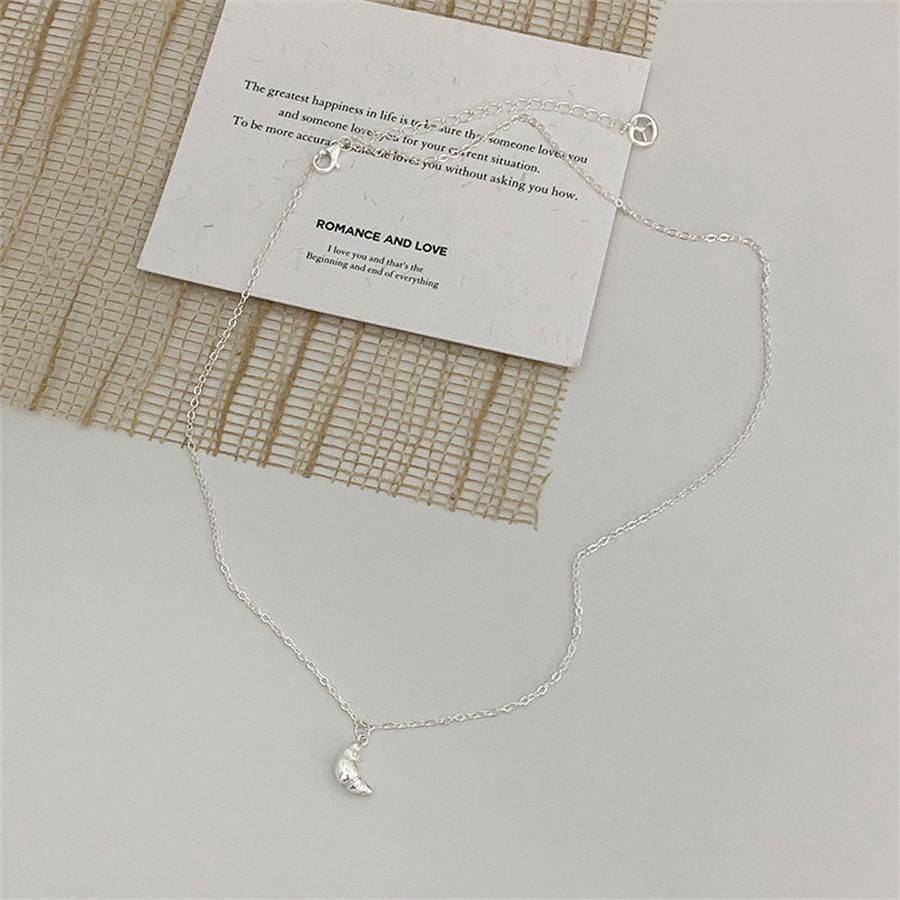 New Bread Head Necklace 925 Sterling Silver Niche Light Luxury Neck Chain Sweet Non-Fading Collarbone Chain