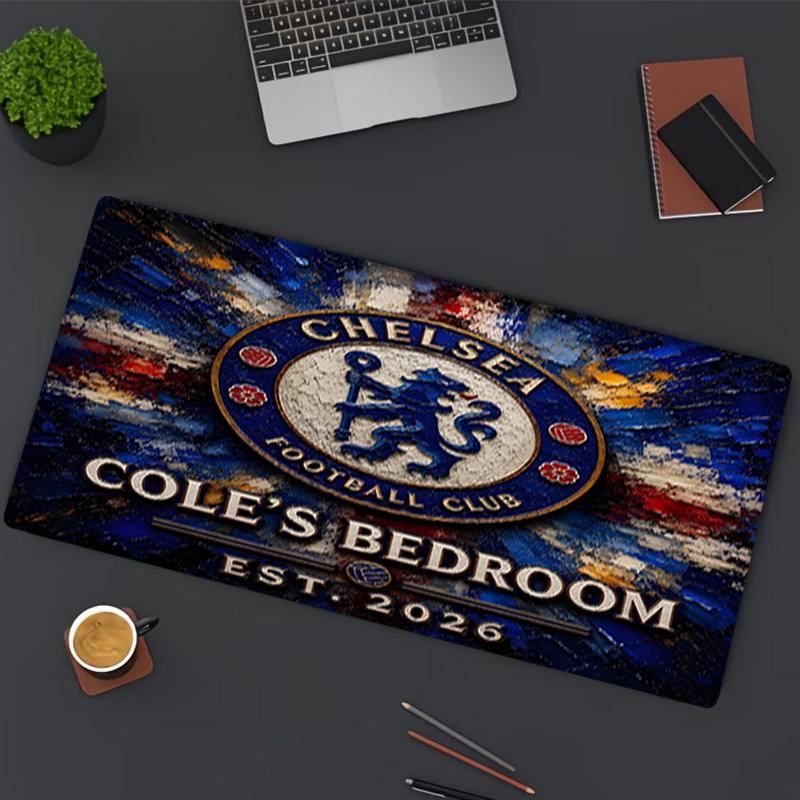football club F.C Print Mouse Pad, for Keyboard Pad Laptop PC Mat for Office Home Use, Desk Decor, Perfect Birthday Gift for Gamers