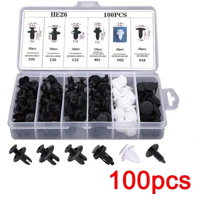 Durable Plastic Car Roof Body Accessories: 100PCS Wear-Resistant Retainers, Easy to Install
