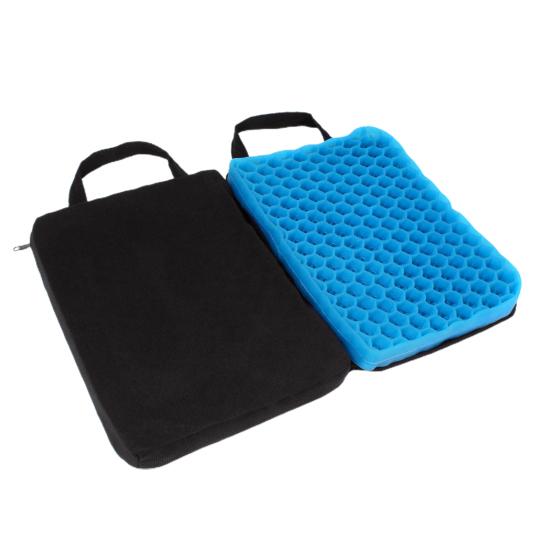 Gel Technology Seat Cushion Ultimate Comfort Ergonomic Design Travel Cushion Foldable Portable Breathable Sitting Cushion for Airplane Stadium Camping