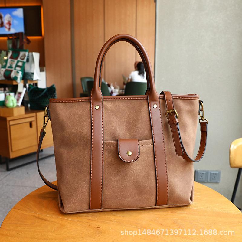 Summer New Retro Women s Handbag, Shoulder Crossover, Large Capacity Storage Bag коричневый