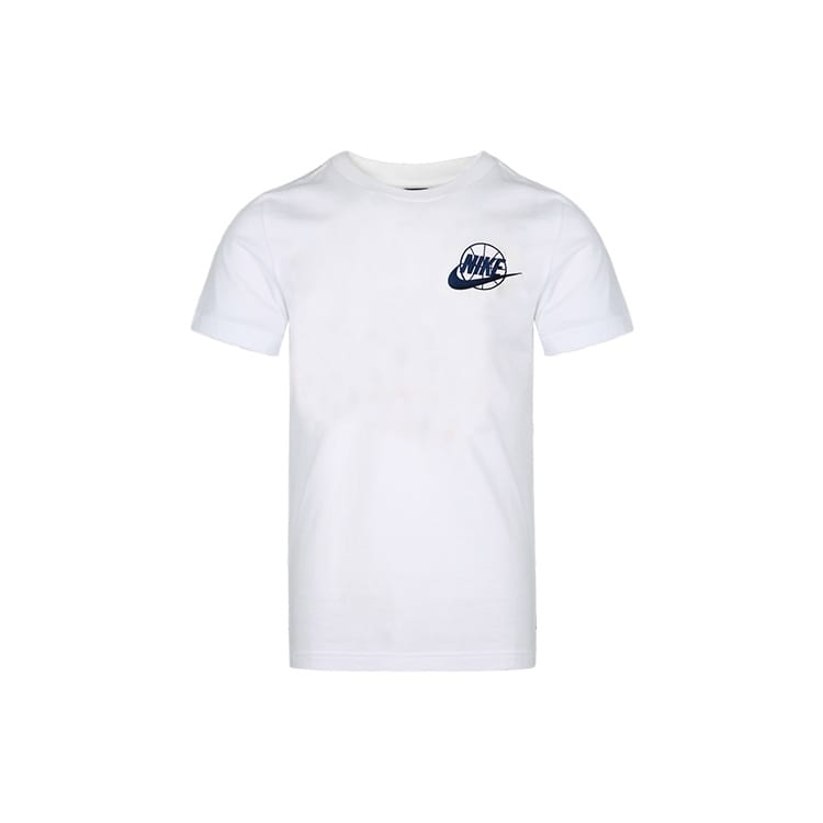 Nike T Shirts Men's White Crew Neck Moderate Straight Fit CV1084-100