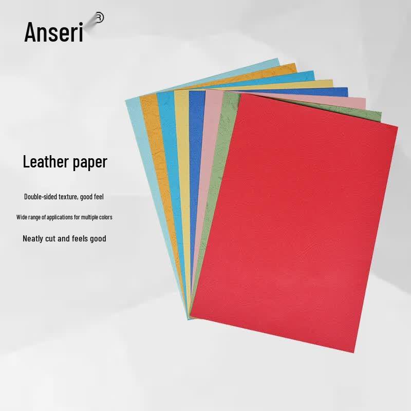 Colored Leather Grain Binding & Craft Paper