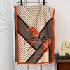 Autumn And Winter Women'S Imitation Cashmere Thermal Scarf Animal H Carriage Elegant Thermal Air Conditioner Shawl Scarf
