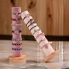 Wood Base Cylinder Hair Ornament Stand Space Saving Hair Ties and Accessories Display Rack Hair Scrunchies Holder