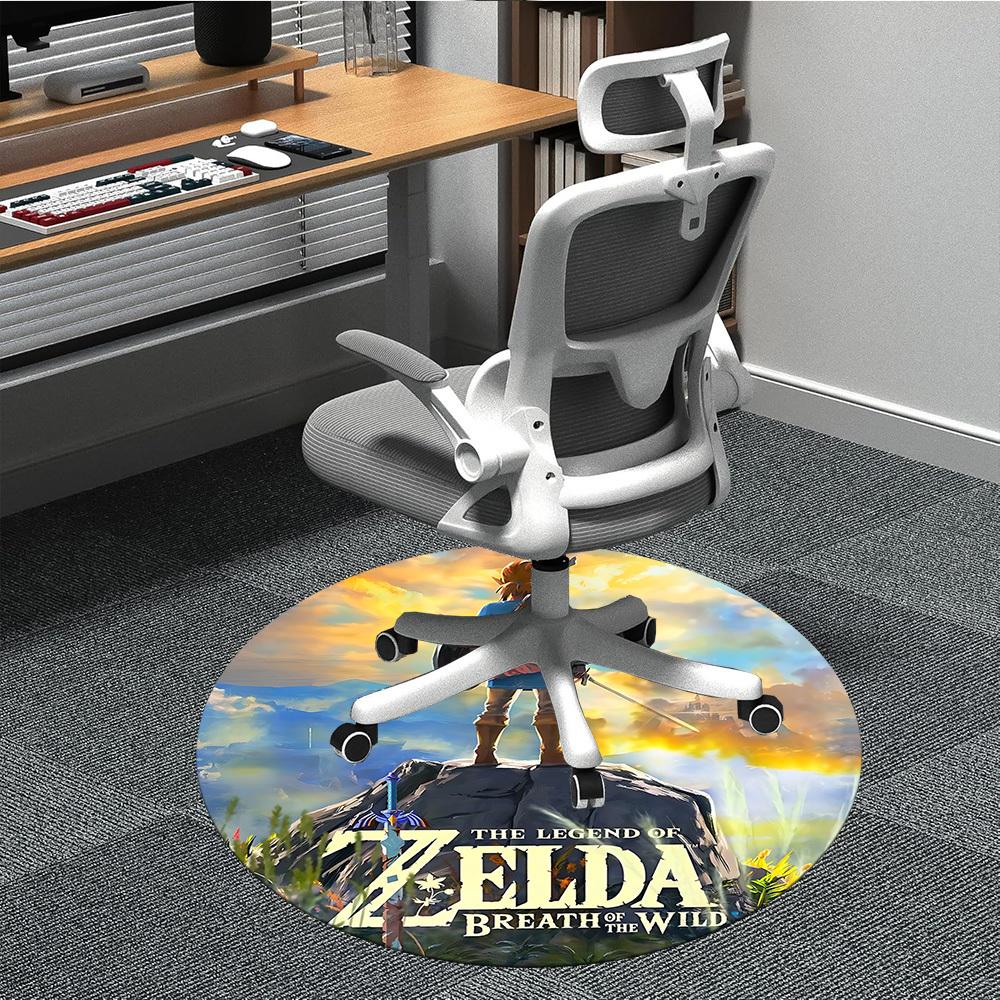 1pc Legend Zelda Office Round Area Rug, Bedroom Living Room Home Decor, Room Deco, Offic a1016221