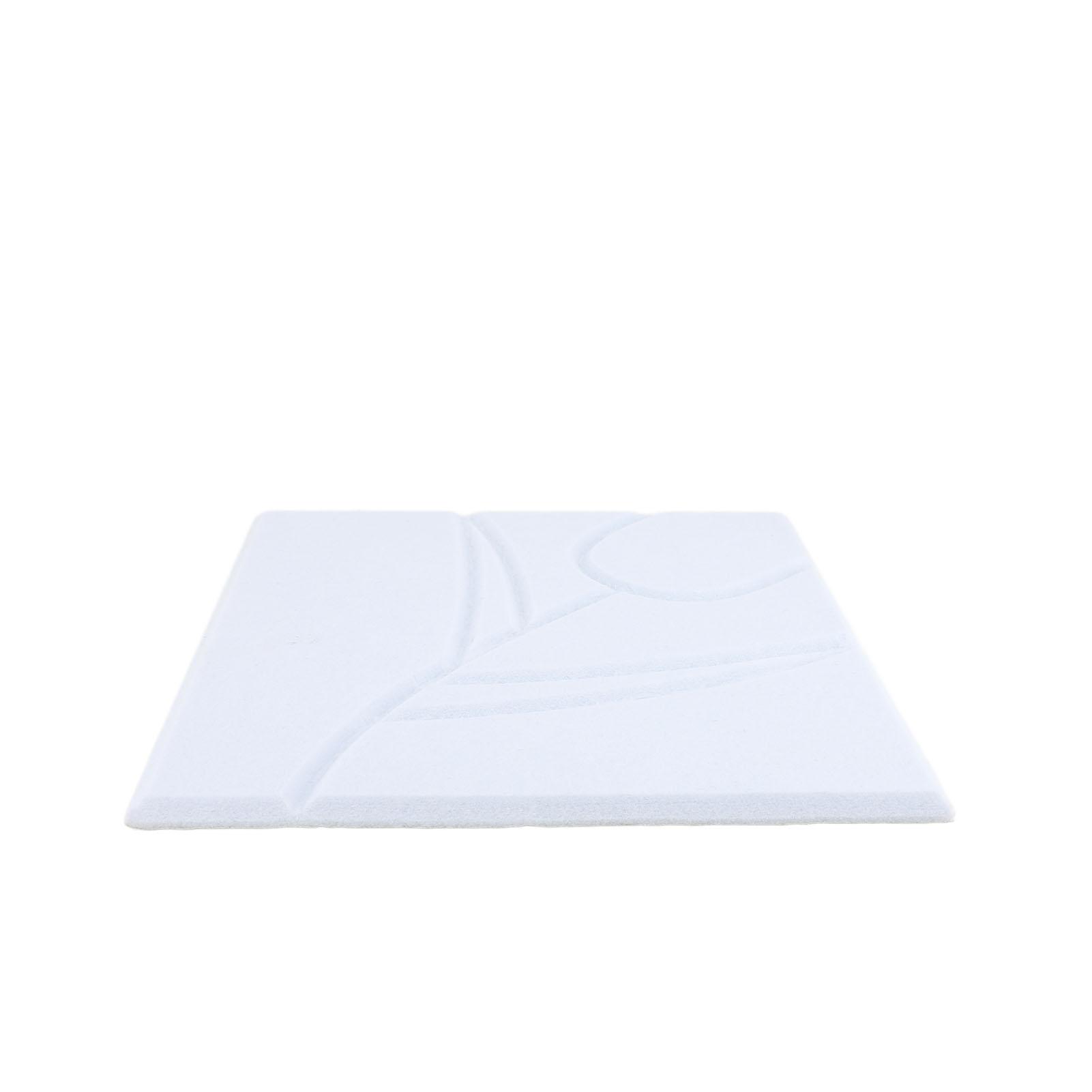 

12 шт. Звукоізоляційні стінові панелі Спальня Самоклейкі Високої щільності Декоративна акустична панель Поліестер білий