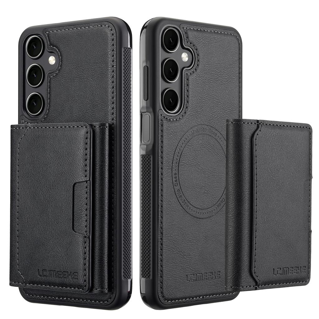 For Samsung Galaxy A16 4G/5G Magnetic Phone Case Leather Back Cover with Detachable Card Holder
