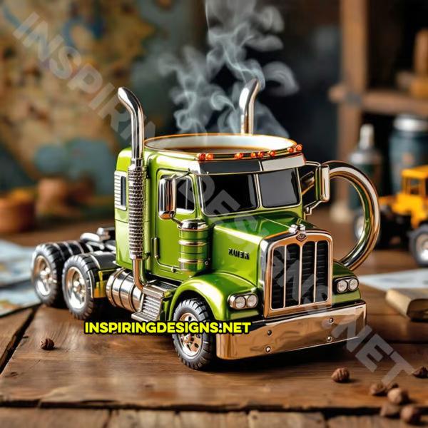 2025 Resin Crafts Water Cup Ornament Truck Simulation Water Cup Ornament Creative Home Ornament