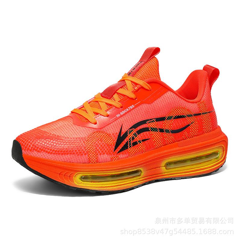 Physical testing sports running shoes Carbon plate shock-absorbing middle school students racing air cushion soft sole wear-resistant sports students 