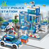HUIQIBAO 753PCS City Polizei Station Bausteine Set Jungen DIY Auto Zahlen Bricks Pädagogisches Spielzeug Für Kinder Erwachsene Geschenk