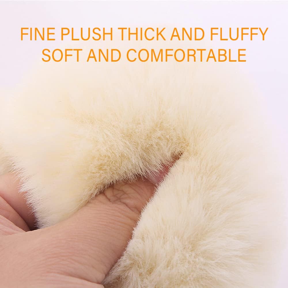 2PCS Fluffy Car Seatbelt Covers - Soft&Comfortable Plush Seat Belt Cushion Protects Shoulder - Universal Seat Belt Covers For Adults Or Children Fits