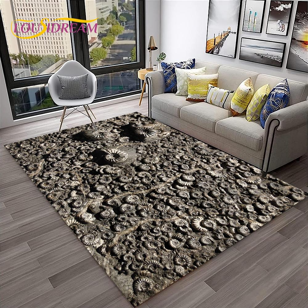 Animal Fossil Dinosaur 3D Series Carpet HD Rug for Home Living Room Bedroom Sofa Doormat Decor,kids Area Rug Non-slip Floor Mat