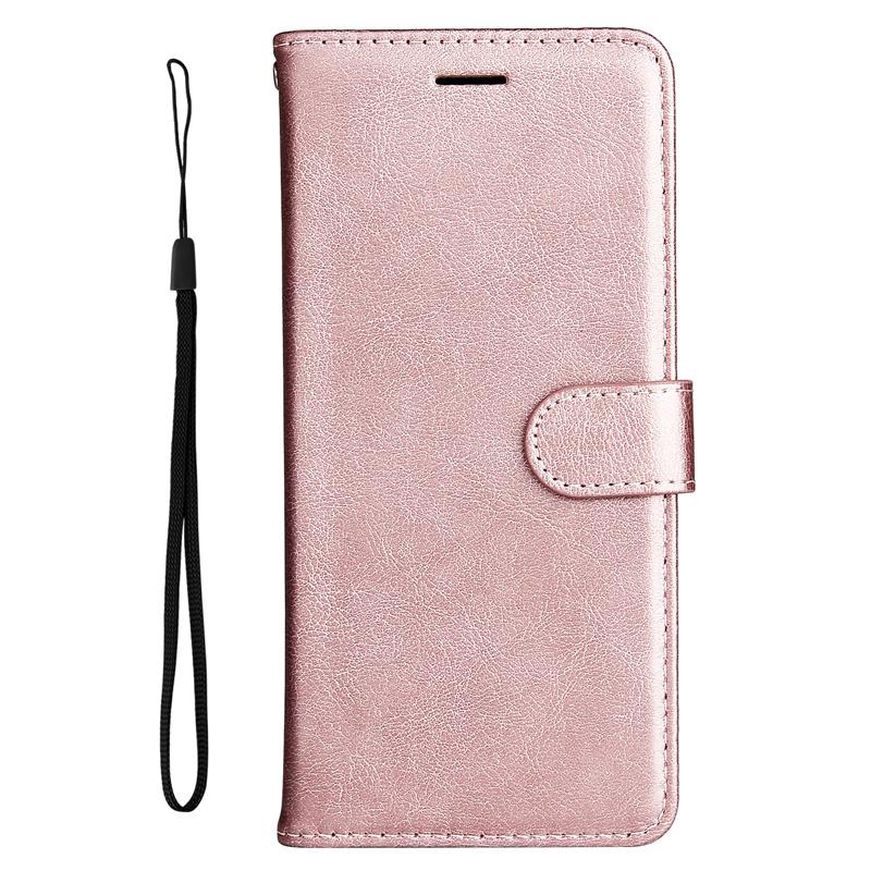 

Classic Wallet Card Slots Flip Case For Huawei Mate 50 40 20 10 Lite 9 Nova 10 SE Pro Plus 8i Y61 5G Simple Phone Coque D06E For Nova Y61 рожевий колір золота