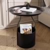 Modern Iron Art Bedside Nightstand/Table with Storage