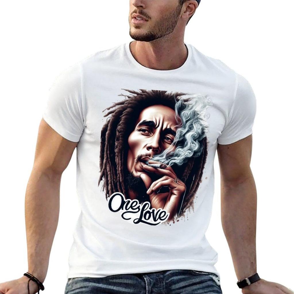 BOB MARLEY ONE LOVE T-Shirt T Shirts with Prints T Shirts for Man Cotton Soft Man T Shirts Cott