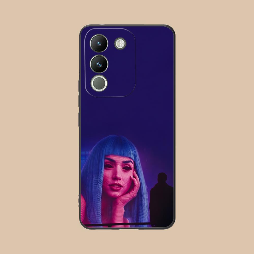 Ana de Armas Matte TPU Mobile Phone Case for VIVO Y77 76 75 74 73 72 58 56 55 51 50 38 36 Y19 Y18 Y03 Y01 5G Colorful Cover