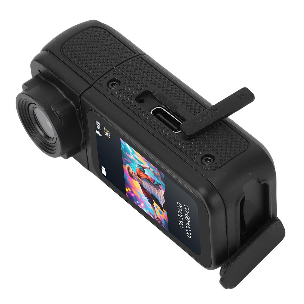 1080P Thumb Action Camera Magnetic Recording POV Wearable Portable Camcorder for Cycling Travel Pet Vlog 180 Degree Rotatable