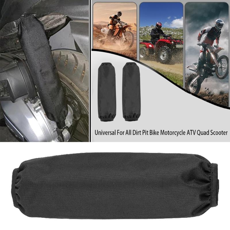 1 Para/2 Pary Pokrowce na Amortyzator Osłona Zawieszenia 350mm Skóra Amortyzatora Nylonowe Pokrowce na Amortyzator Uniwersalne do Motocykla ATV