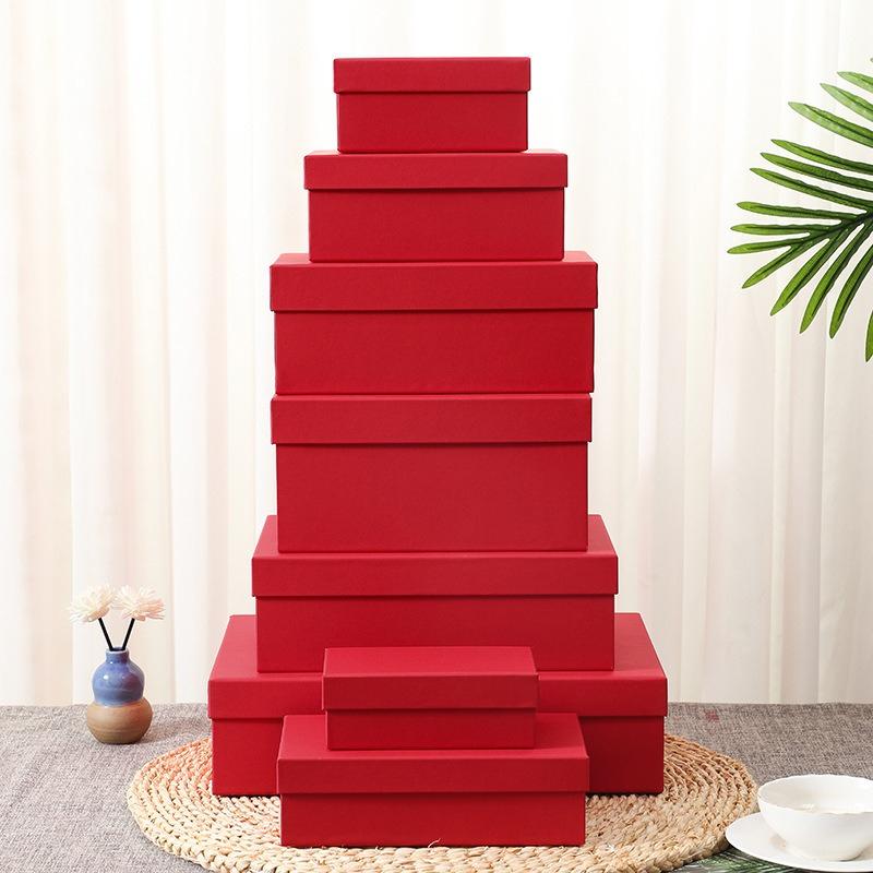 Jewelry Gift Boxes Set Black White Kraft Paper Earring Ring Necklace Storage Case Travel Wedding Dustproof Organizer Wedding Favor Christmas Gift Box