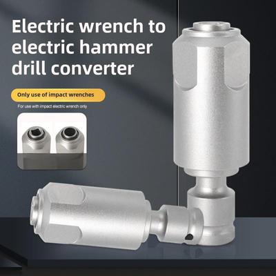 Verbesserter Adapter für Elektroschrauber: Wandeln Sie einen Hammer mit quadratischem Griff in einen Schlagbohrer mit rundem Griff um