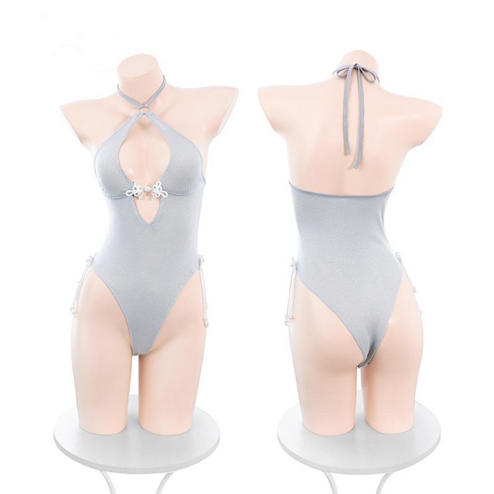 Domila's New National Style Naked Buttocks Open Crotch Free Onesie Sexy Underwear Sexy Pure Desire Suit F279