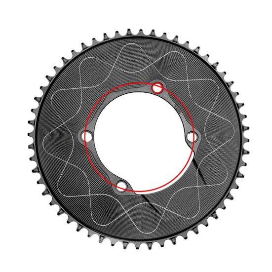 Motor Sprocket Heavy Duty Aluminum Alloy Chainring 40T To 58T Waterproof Rustproof Tooth Disc Replacement for Road Bike