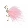 Exquisite Flamingo Feather Brooch: Elegant Women's Corsage Pin for Suits and Coats