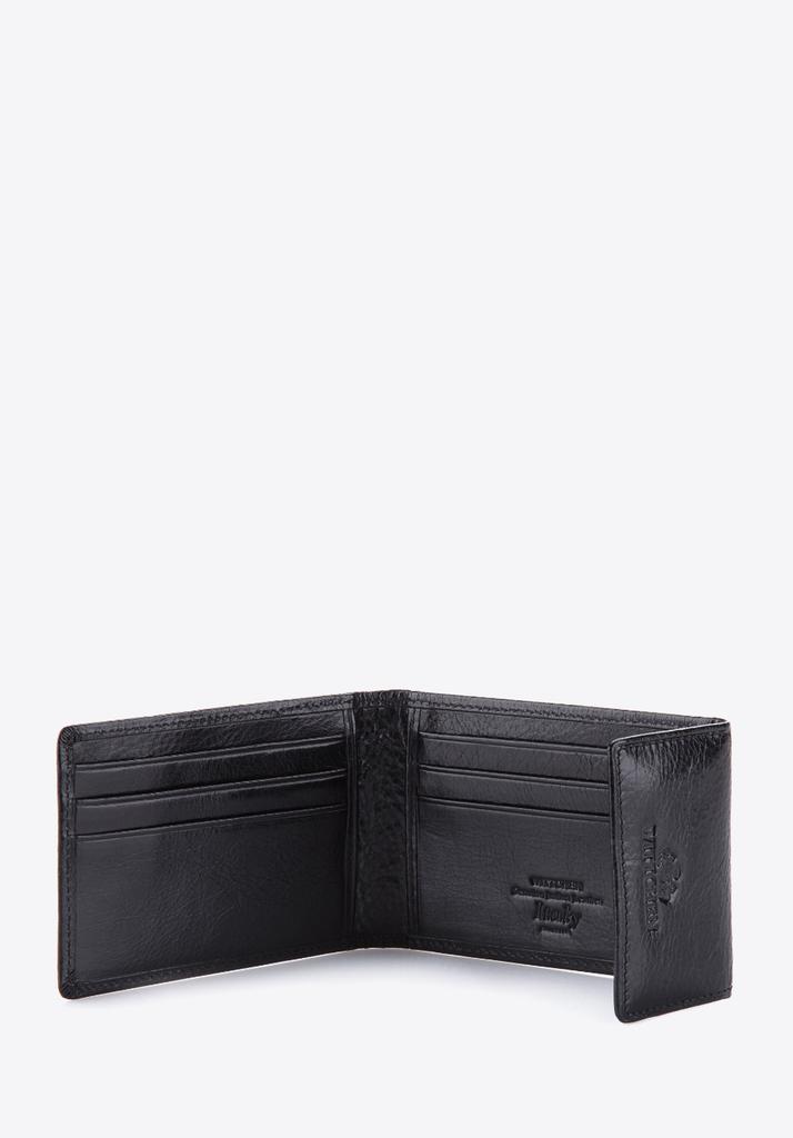 Wittchen Men's Leather Card Case, Simple Black, Natural Leather