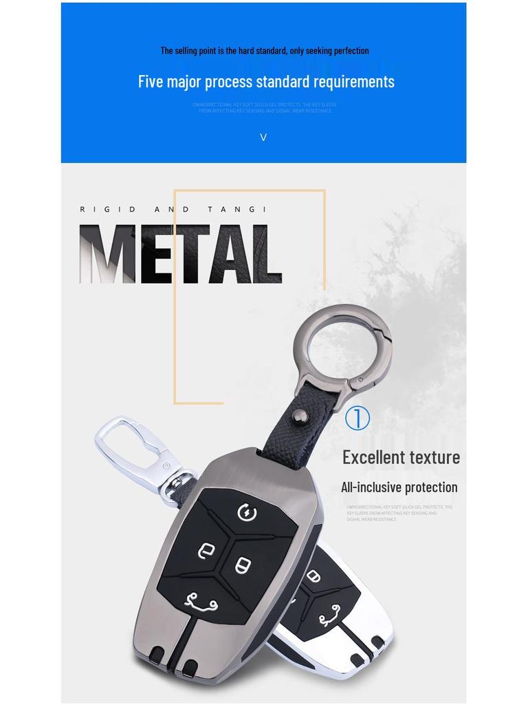 Lynk & Co 03 Car Key Case - Creative 2021 Model with Keychain for 01, 03, 05, 06