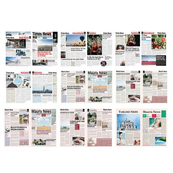 

9 шт./компл. 1:12 модель газеты, реалистичная английская красочная мини-газета, модель журнала, игрушки, аксессуары для игрового дома