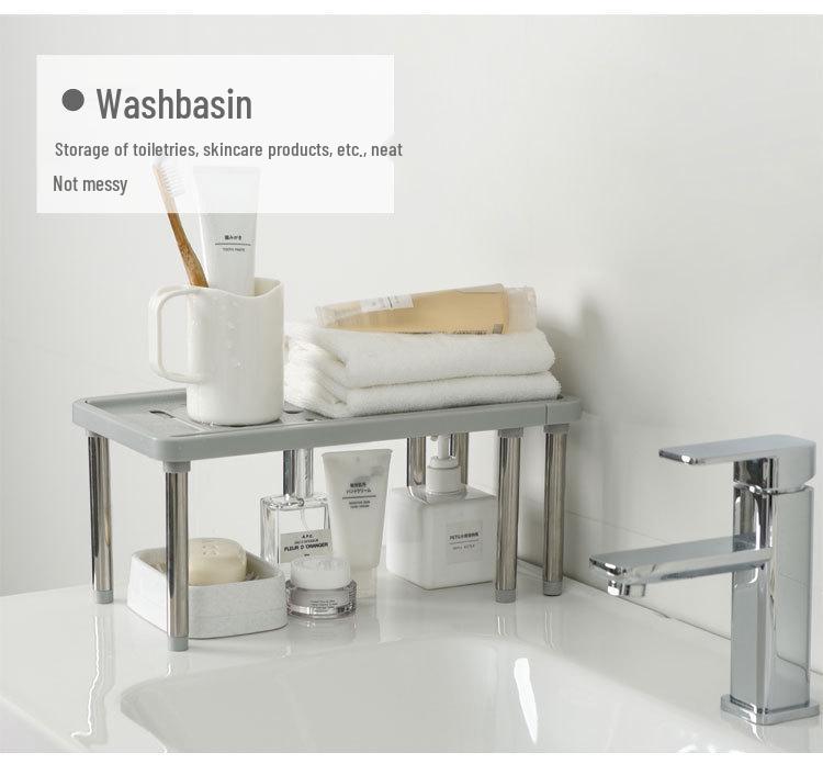 Retractable Double-Layer Stainless Steel Spice Rack and Organizer