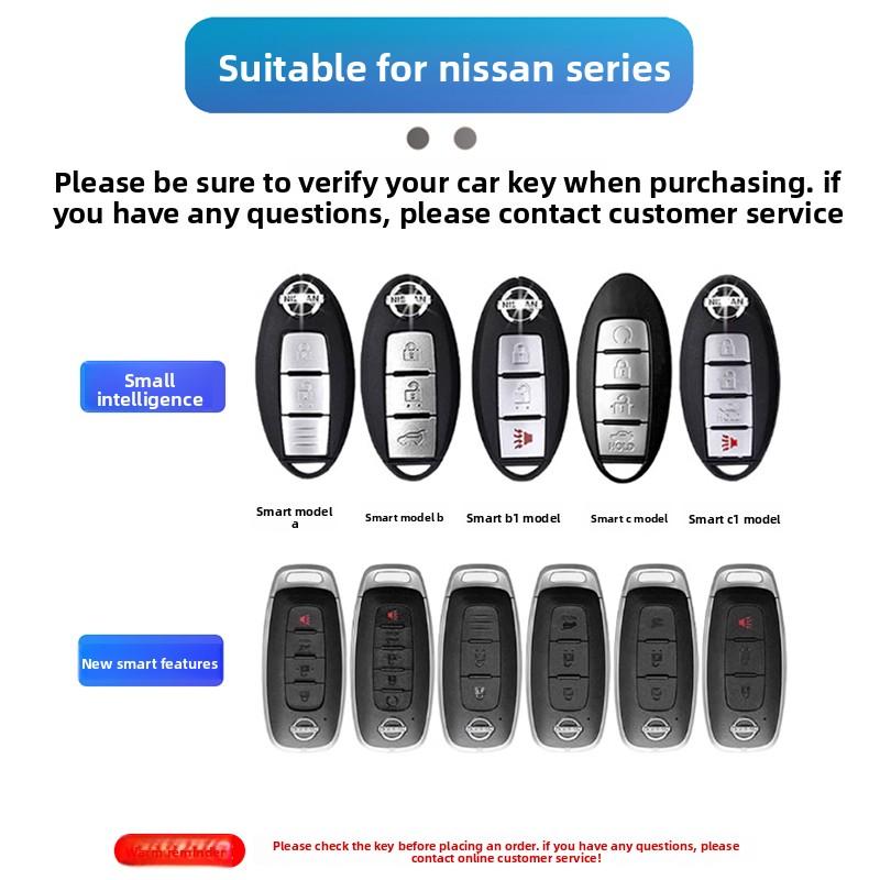 5 Button Zinc Alloy Car Key Case for Nissan Patrol Versa m Maxima Altima Rogue Armada Sentra Murano Leaf Sunny X-Trail Qashqai