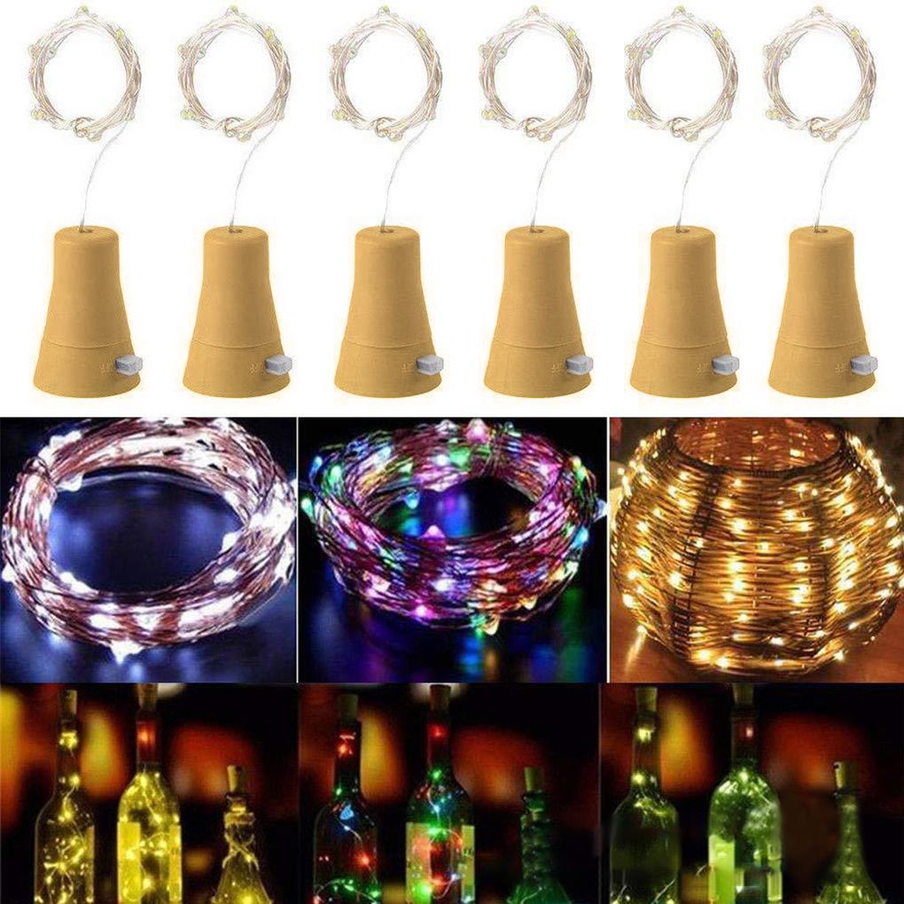 Wine Bottle Light Festival String Lamp Plastic Lamps Lighting Accessory for Holiday Christmas Party Wedding Decor