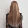 LOUIS FERRE czekoladowy brąz z blond refleksami włosy syntetyczne długie proste naturalne peruki z grzywką damska peruka z włókna Cosplay