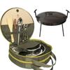 Picnic Set (dishes for 4 People + Frying Pan 40 Cm + Bag for 2 Compartments). A Gift Set for Active Recreation.