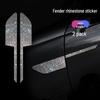 Carbon Fiber Fender Diamond Decal: Anti-Collision Body Decoration