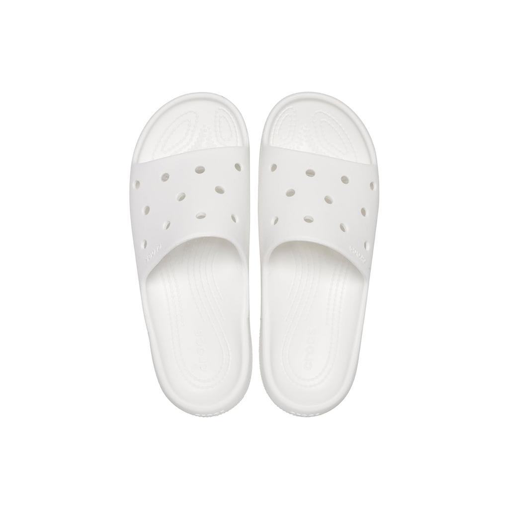 Crocs Classic Slide Sandalen, Weiß, 27cm