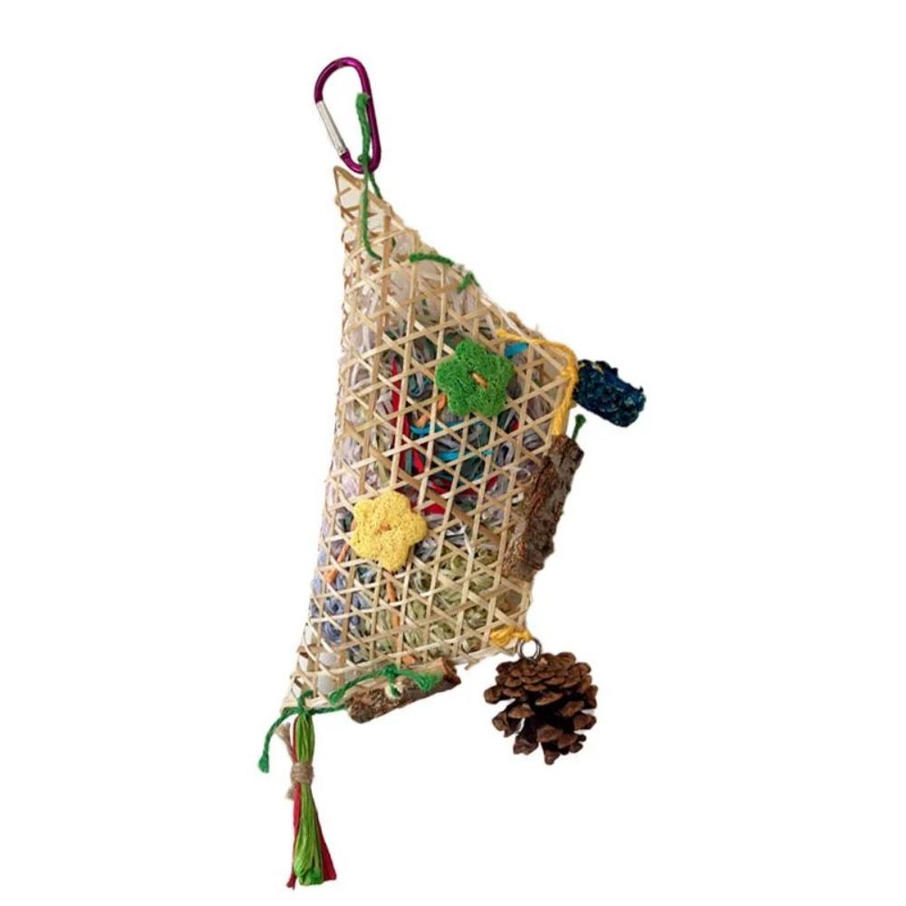 

Interesting Natural Material Pet Parrot Grinding Biting Rope Braiding Bird Braiding Pet