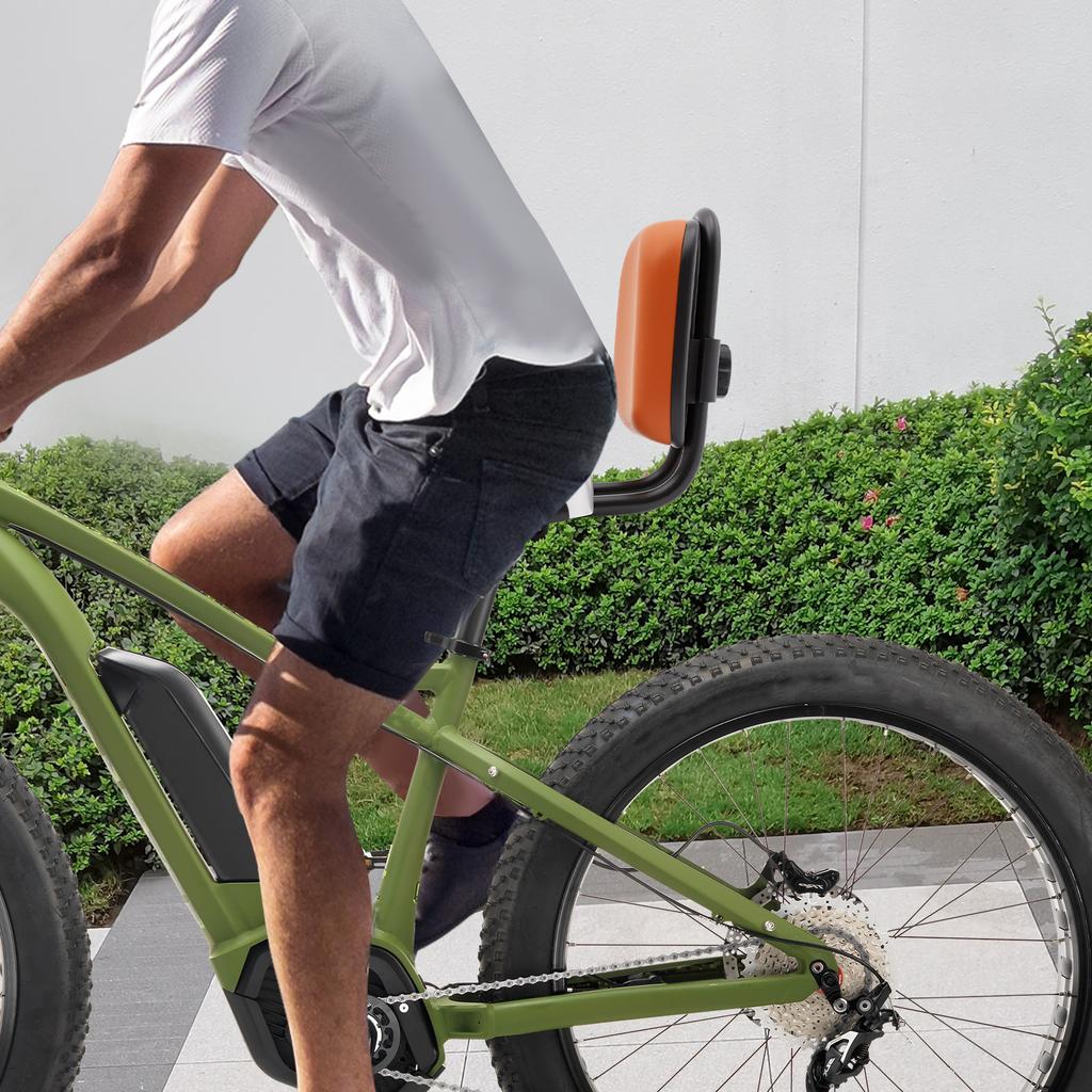 Premium Breiter Dreirad-Sitz für Erwachsene mit gepolsterter Rückenlehne, Stützendes Ergonomisches Sattelkissen für Lange Fahrten, Einfacher Austausch