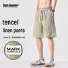 Mark Fairwhale Men's Quick-Dry Breathable Lyocell-Linen Blend Shorts