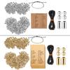 DIY Bracelet Making Kit Round Spacer Beads Long Tube Spacer Beads Manually Adjustable Bracelet Necklace Morse Code Card